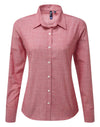 WOMEN'S COTTON SLUB CHAMBRAY LONG SLEEVE SHIRT | PR345