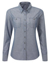 WOMEN'S ORGANIC CHAMBRAY FAIRTRADE SHIRT | PR347