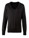 WOMEN'S KNITTED V-NECK SWEATER | PR696