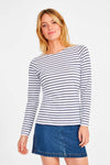 SOL'S MARINE WOMEN - LONG SLEEVE STRIPED T-SHIRT | SO01403