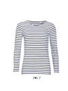 SOL'S MARINE WOMEN - LONG SLEEVE STRIPED T-SHIRT | SO01403